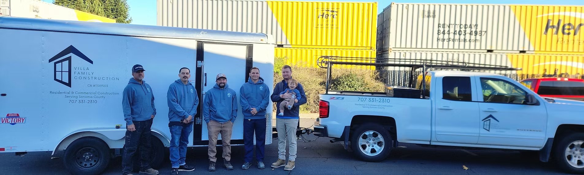 The Villa Family Construction team in Sonoma County